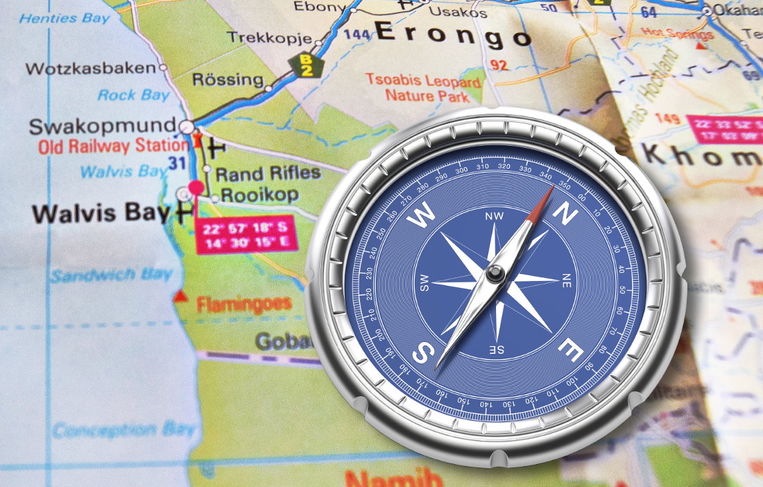 Aerial view of Walvis Bay Port